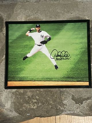 Derek Jeter Hand signed 8x10 photo,  w/ inscription and,  2000 Starting Fig 2