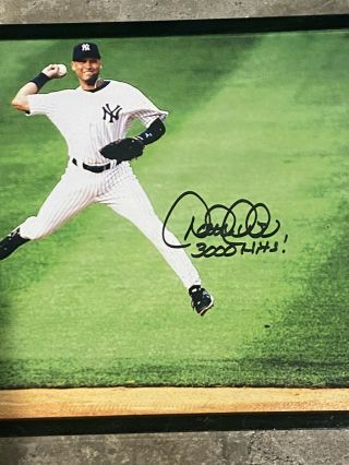Derek Jeter Hand signed 8x10 photo,  w/ inscription and,  2000 Starting Fig 3