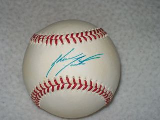 Shawon Dunston Autographed Signed Nl Bill White Baseball Chicago Cubs