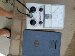 Vintage Eico 232 Solid State Voltmeter Fet Tvm 4 Function W/probe