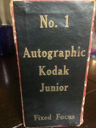 Antique Camera - No.  1 Autographic Kodak Junior: Fixed Focus.