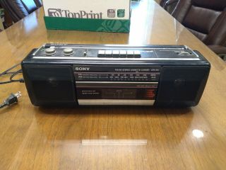 Vintage Sony Soundrider Boombox Tapedeck Radio Player - Cfs - 210