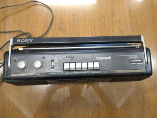 VINTAGE Sony SoundRider BoomBox TapeDeck Radio Player - CFS - 210 3