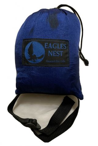 Vintage En Traveler Hammock - Eagles Nest Outfitters - Blue And Black Hammock