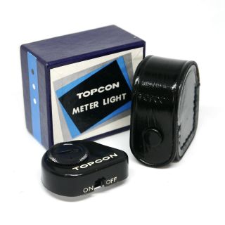:topcon Meter Light Shoe Mount Meter Illumination Attachment Boxed W/ Case
