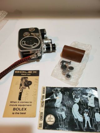 8 Mm,  Bolex Raillard Movie Camera Made In Switzerland