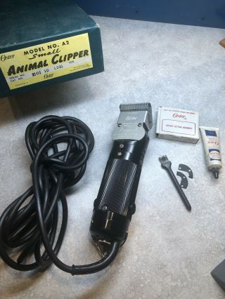 Vintage Oster Professional Small Animal Clipper Model A2 Made In Usa Dog & Cat