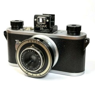 :kodak 35 No.  1 35mm Film Camera W/ 50mm F5.  6 Anastigmat Lens