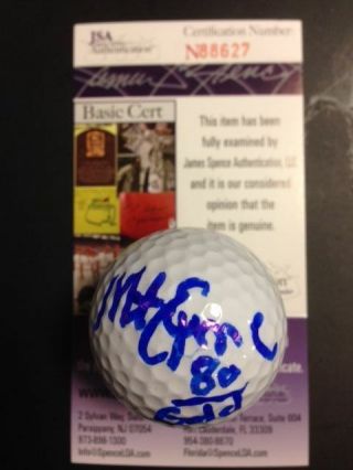 Mike Eruzione Signed Golf Ball 1980 Usa " Miracle On Ice " Autograph With Jsa