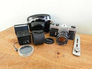 Pentax Honeywell Spotmatic Camera W/ 1:1.  8/55 Lens & Accessories