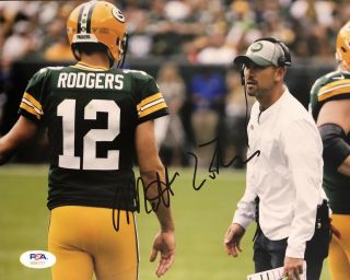 Matt Lafleur Signed Autographed Green Bay Packers 8x10 Photo Bowl Psa/dna