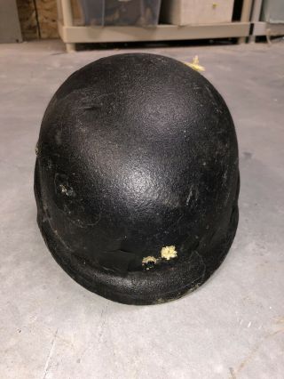 Vintage Pasgt Black Ballistic Made With Kevlar Helmet