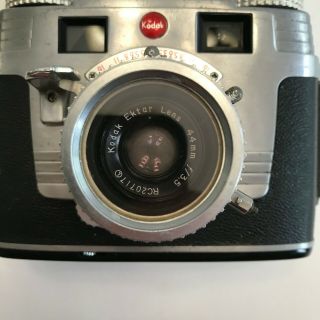 Kodak Signet 35 Rangefinder Film Camera w/44mm f3.  5 Lens w/ Case & 3