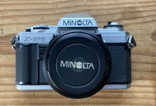 Minolta X - 370 35mm Film Camera Slr 50mm Lens