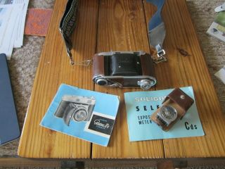 Kodak Retina Iic With Light Meter And Manuals Circa 1959