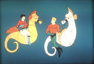 16mm Film Aquaman “the Ice Dragon” Cartoon 1968 Awesome Color