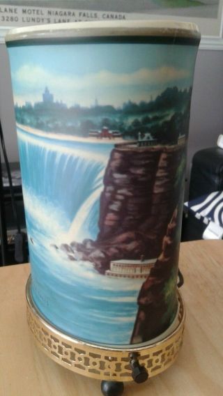 Vintage Econolite Motion Lamp: Oval Niagara Falls 1955 2