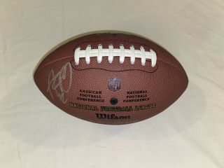 Aaron Rodgers Autographed Wilson The Duke Nfl Football Signed Green Bay Packers