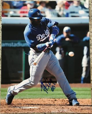 Yasiel Puig Signed Autographed Los Angeles Dodgers 11x14 Photo W/proof