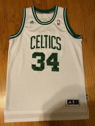 Vintage Adidas Nba Boston Celtics Paul Pierce 34 Swingman Jersey Mens L