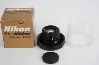 Nikon El - Nikkor 50mm F/2.  8 N,  Boxed