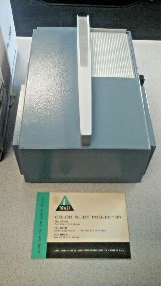 VTG Sears Tower color Slide Projector model sp1830 with box 3