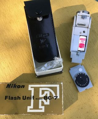 Nikon Bc - 7 Bulb Flash Unit For Nikon F - With Case,  Box