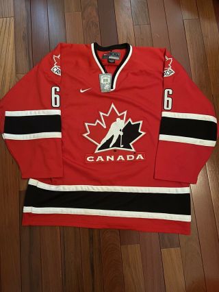 Mario Lemieux Nike Canada Hockey Jersey 66 Size Xxl Red Vintage