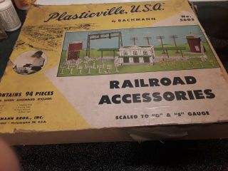 Vintage 1952 Plasticville U.  S.  A Railroad Accessories Master Set 5605