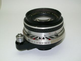 Exakta Mount Carl Zeiss Jena Pancolar 2/50 Functional Early Chrome Lens