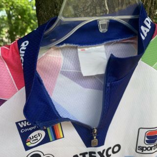 Vintage 1998 World Cup Cycling Jersey Quick Step Mapei Sportful Colnago 2