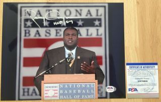 Tony Gwynn Signed Autographed 2007 Hall Of Fame 8x10 Photo San Diego Padres Psa