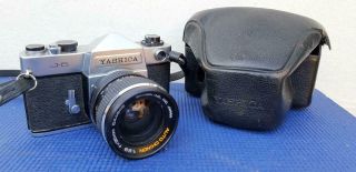 Vintage Yashica J5 Slr Camera Fitted With Auto Chinon 35mm Lens