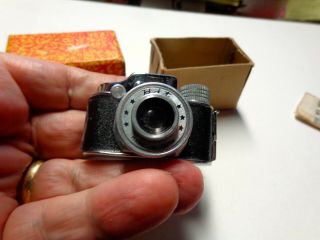 Vintage Sub Miniature Spy Camera in Orig.  Box w Roll of Film & Instructions 2