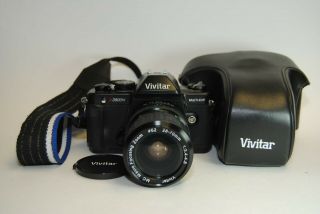 Vivitar V3800n 35mm Slr Camera W/ 28 - 70mm Zoom Lens