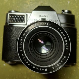 Kodak Retina Reflex Iv Camera W Xenon 1.  9 50mm Schneider Lens