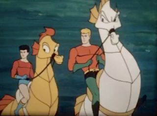 16mm Film Aquaman ”where Lurks The Fisherman” Cartoon 1968 Awesome Color
