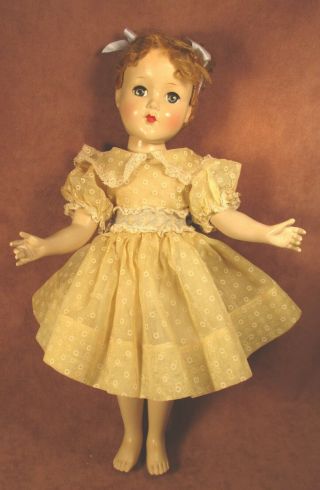 Vintage Arranbee R & B 17 " Doll - Nanette Or Nancy Lee - Blonde In Yellow Dress