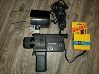 Sankyo Em - 20xl 8mm Video Movie Camera W/ Light