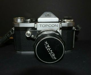 Topcon Camera With Auto - Topcor Lens 1:1.  8 F=5.  8cm Tokyo Kogaku Japan As Found Is