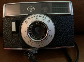 Agfa Paramat 35mm Camera Color - Apotar 30mm Made In Germany Half Frame 1:2.  8/30