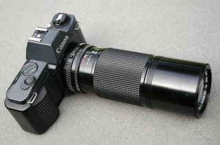 Canon T - 5 35mm Slr Camera W/ Canon Zoom Lens Fd 100 - 200mm 1:5.  6