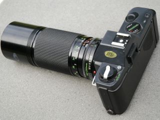 CANON T - 5 35mm SLR Camera w/ CANON ZOOM LENS FD 100 - 200mm 1:5.  6 2