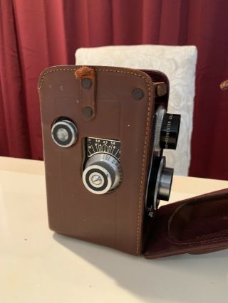 Vintage 1948 Ciro - flex TLR Camera Wollensak Alphax 85mm f/3.  5 Lens &Case 3