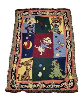Vintage Rugrats Tapestry Throw Blanket Tommy Pickles The Northwest Company 50x35