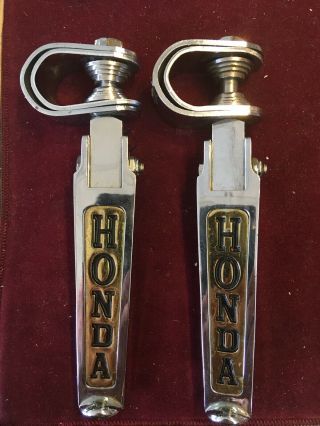 Vintage Highway Pegs Honda Foot Pegs Crash Bar Engine Guard Attachable Rests