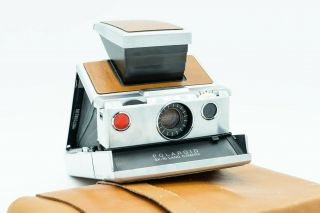 Polaroid Land Camera Sx - 70 With Leather Case Vintage