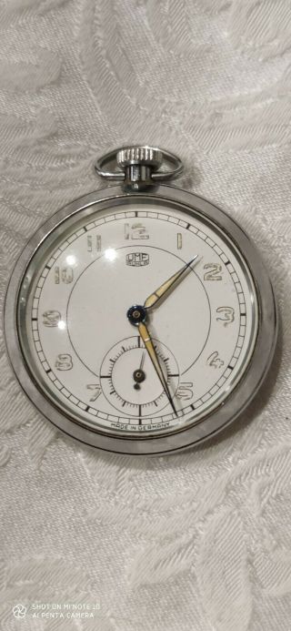 Vintage Umf Pocket Watch Made In Germany Ruhla