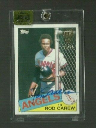 Rod Carew 2016 Topps Archives All - Star Signature Edition Buybacks 13/21