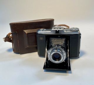 Zeiss Ikon Nettar 6x6 Folding Camera With Novar Anastigmat 75mm F/4.  5 Lens